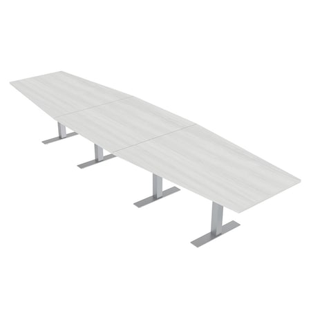 Skutchi Designs 45 in W, 165.75 in L, 29 in H, Engineered Wood Top, White HAR-HEX.IR-46x168-T-WHCYPRESS